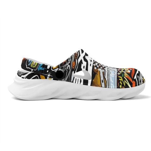 Mr.Shit Mens Clogs - Graffiti Shoes & Footwear 41 $