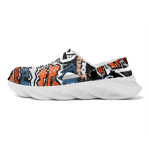 Mr.Shit Mens Clogs - Graffiti Shoes & Footwear 41 $