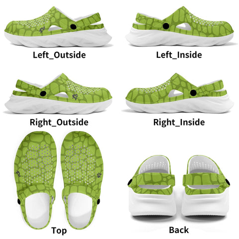 Mr.Shit Mens Clogs - Green Crocodile Skin Shoes & Footwear 41 $
