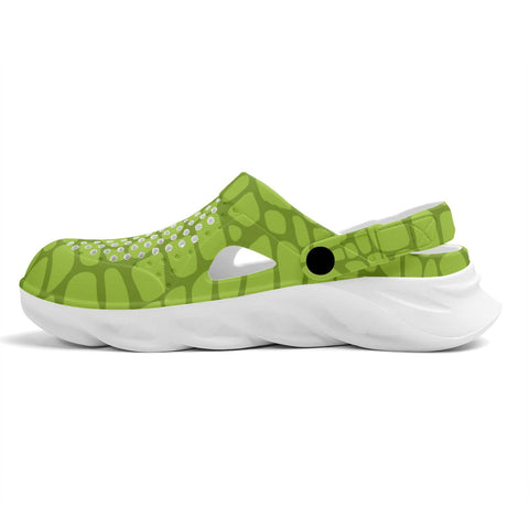Mr.Shit Mens Clogs - Green Crocodile Skin Shoes & Footwear 41 $
