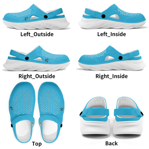 Mr.Shit Mens Clogs - Light Blue Shoes & Footwear 41 $
