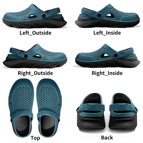 Mr.Shit Mens Clogs - Light Blue Shoes & Footwear 41 $