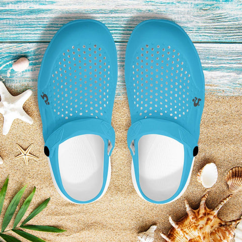 Mr.Shit Mens Clogs - Light Blue Shoes & Footwear 41 $
