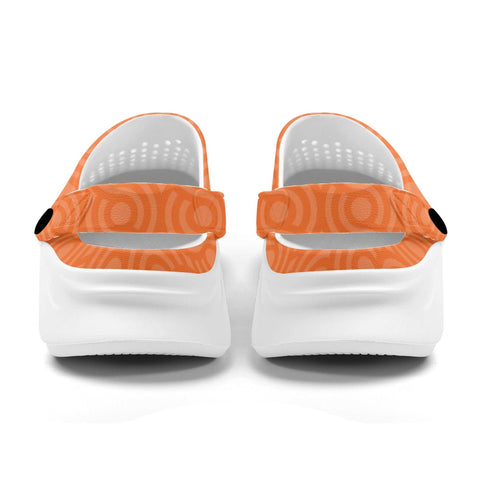 Mr.Shit Mens Clogs - Orange Pattern Shoes & Footwear 41 $