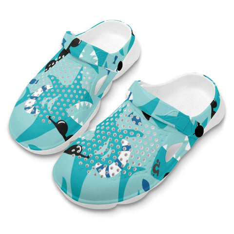 Mr.Shit Mens Clogs - Sharks Shoes & Footwear 41 $