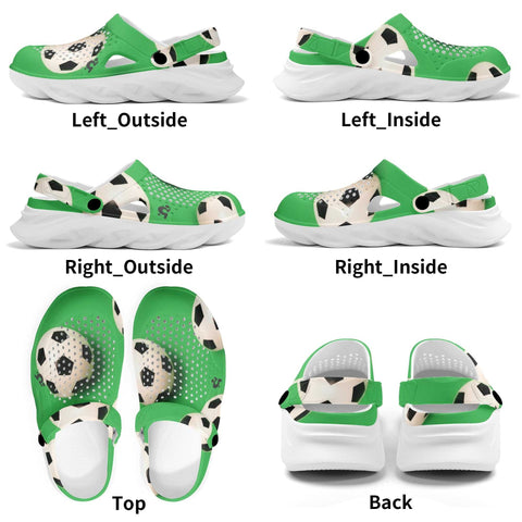 Mr.Shit Mens Clogs - Soccer Balls Shoes & Footwear 41 $