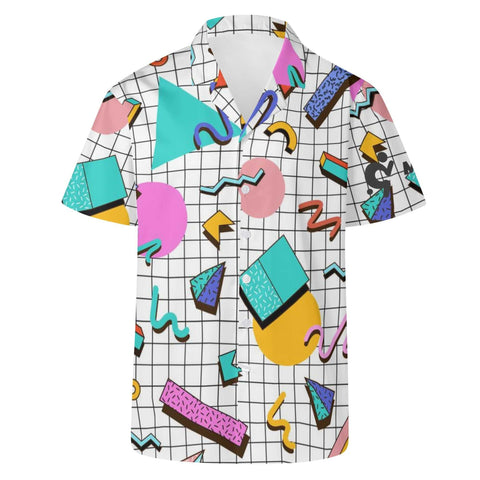 Mr.Shit Mens Hawaiian Shirt - 90s Pattern Men's Hawaiian Casual Shirts 42 $