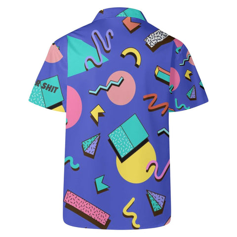 Mr.Shit Mens Hawaiian Shirt - 90s Pattern 2 Men's Hawaiian Casual Shirts 42 $