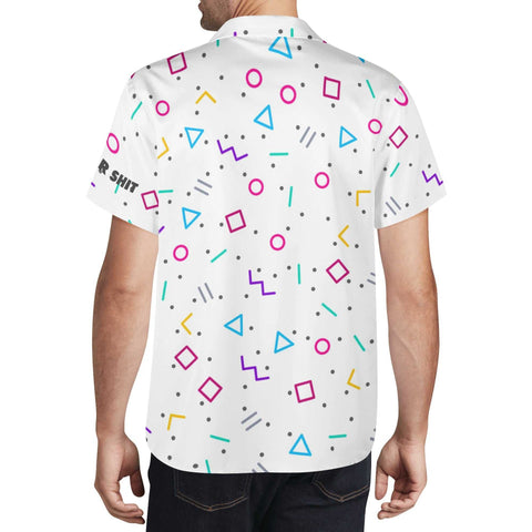 Mr.Shit Mens Hawaiian Shirt - 90s Pattern 3 Men's Hawaiian Casual Shirts 42 $
