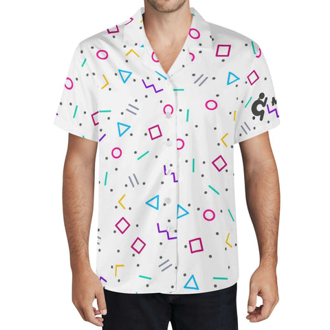 Mr.Shit Mens Hawaiian Shirt - 90s Pattern 3 Men's Hawaiian Casual Shirts 42 $