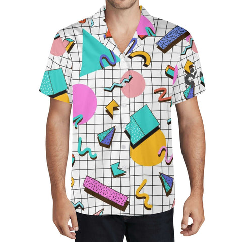 Mr.Shit Mens Hawaiian Shirt - 90s Pattern Men's Hawaiian Casual Shirts 42 $