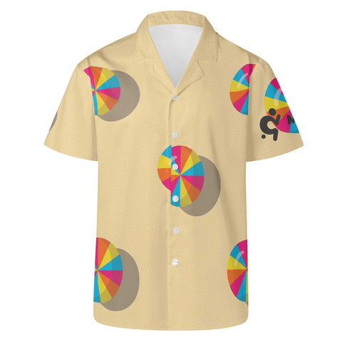 Mr.Shit Mens Hawaiian Shirt - Beach Umbrellas Men's Hawaiian Casual Shirts 42 $