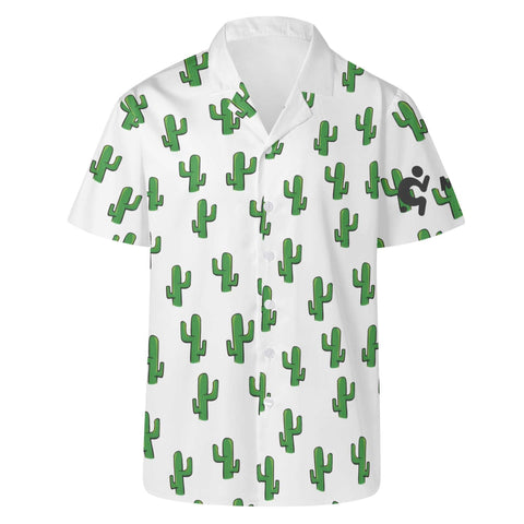 Mr.Shit Mens Hawaiian Shirt - Cactus Men's Hawaiian Casual Shirts 42 $