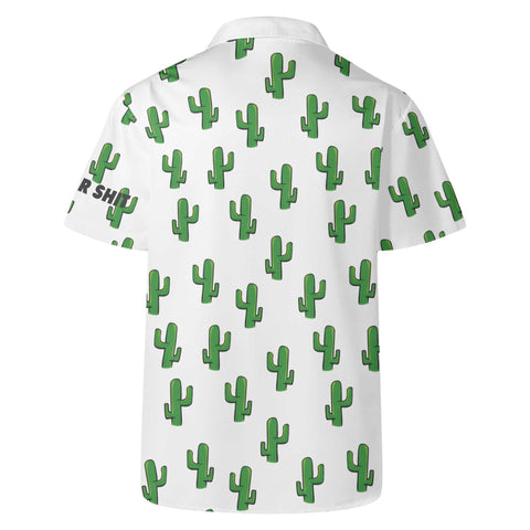 Mr.Shit Mens Hawaiian Shirt - Cactus Men's Hawaiian Casual Shirts 42 $