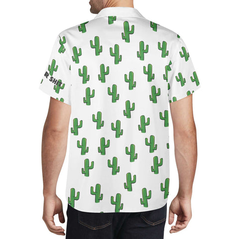 Mr.Shit Mens Hawaiian Shirt - Cactus Men's Hawaiian Casual Shirts 42 $