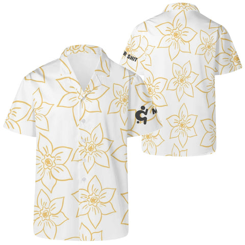 Mr.Shit Mens Hawaiian Shirt - Floral 4 Men's Hawaiian Casual Shirts 42 $
