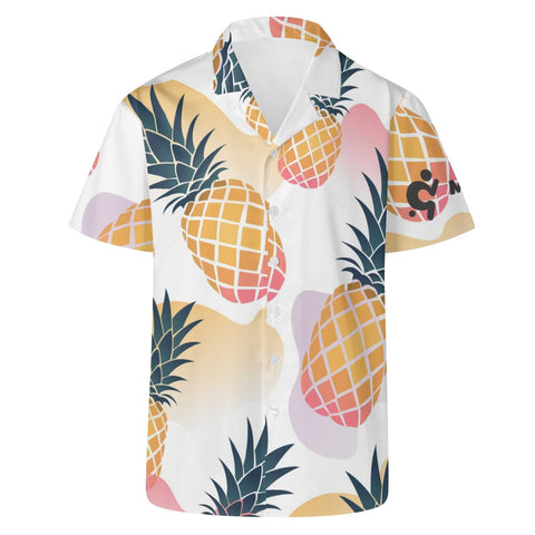 Mr.Shit Mens Hawaiian Shirt - Pineapples 2 Men's Hawaiian Casual Shirts 42 $