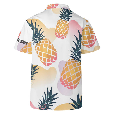 Mr.Shit Mens Hawaiian Shirt - Pineapples 2 Men's Hawaiian Casual Shirts 42 $