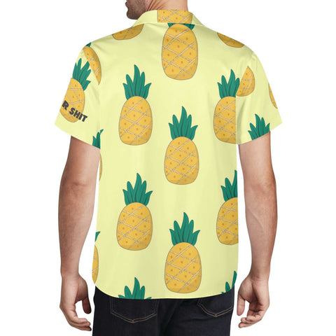 Mr.Shit Mens Hawaiian Shirt - Pineapples Men's Hawaiian Casual Shirts 42 $