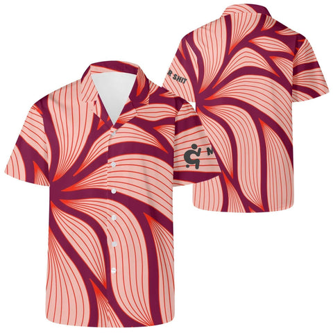Mr.Shit Mens Hawaiian Shirt - Red Floral Men's Hawaiian Casual Shirts 42 $