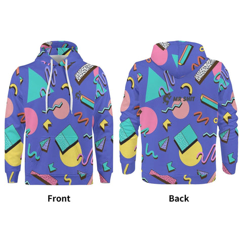 Mr.Shit Mens Hoodie - 90s Pattern 3 Men's Hoodies 39 $