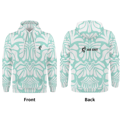 Mr.Shit Mens Hoodie - Blue Pattern 2 Men's Hoodies 39 $