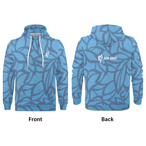 Mr.Shit Mens Hoodie - Blue Pattern Men's Hoodies 39 $