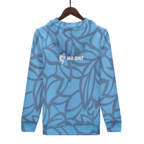 Mr.Shit Mens Hoodie - Blue Pattern Men's Hoodies 39 $