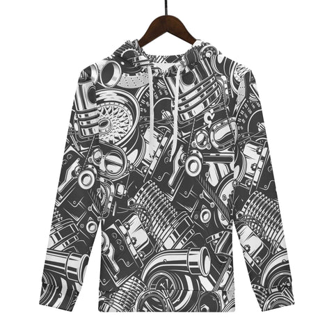 Mr.Shit Mens Hoodie - Engine Parts Men's Hoodies 39 $