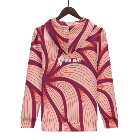 Mr.Shit Mens Hoodie - Red Pattern Men's Hoodies 39 $