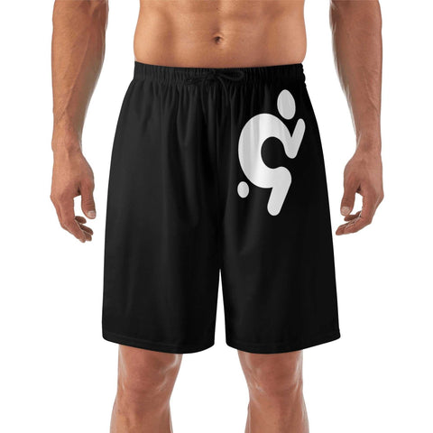 Mr.Shit Mens Lightweight Beach Shorts - Black Men's Shorts 38 $