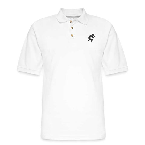 Mr.Shit Men's Pique Premium Polo Shirt - Logo on Back Men's Polo Shirts 49 $