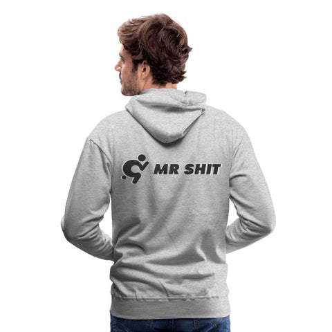 Mr.Shit Men’s Premium Hoodie - Black Logo - Logo on Back Men's Hoodies 75 $