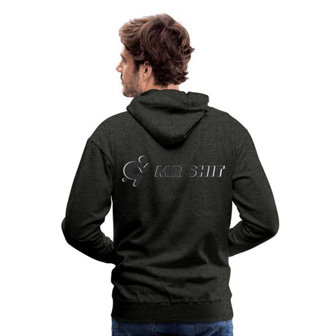 Mr.Shit Men’s Premium Hoodie - Black Logo - Logo on Back Men's Hoodies 75 $