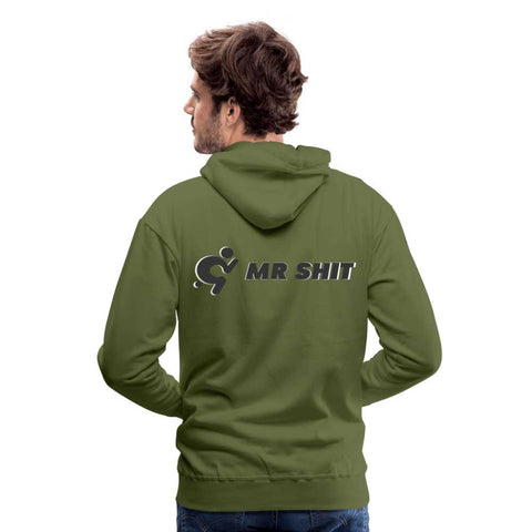 Mr.Shit Men’s Premium Hoodie - Black Logo - Logo on Back Men's Hoodies 75 $