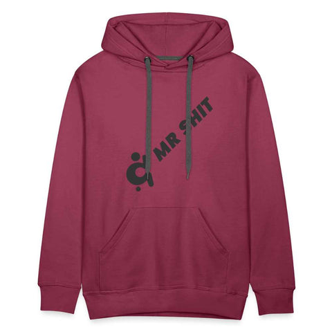 Mr.Shit Men’s Premium Hoodie - Diagonal Logo - Black Logo on Front Men's Hoodies 75 $