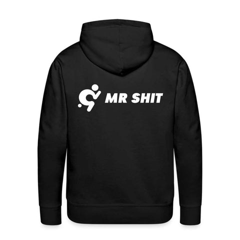 Mr.Shit Men’s Premium Hoodie - White Logo on Colour - Logo on Back Men's Hoodies 75 $