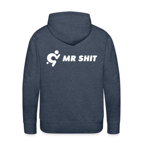 Mr.Shit Men’s Premium Hoodie - White Logo on Colour - Logo on Back Men's Hoodies 75 $