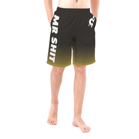 Mr.Shit Mens Shorts - Yellow V1 Men's Shorts 38 $