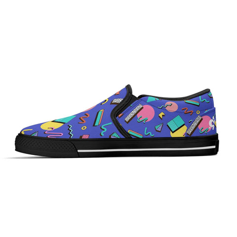 Mr.Shit Mens Slip On Shoes - 90s Pattern Shoes & Footwear 69 $