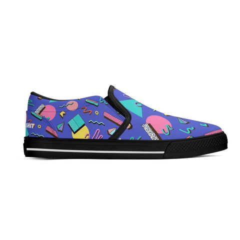 Mr.Shit Mens Slip On Shoes - 90s Pattern Shoes & Footwear 69 $