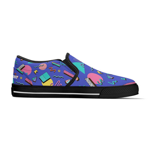 Mr.Shit Mens Slip On Shoes - 90s Pattern Shoes & Footwear 69 $