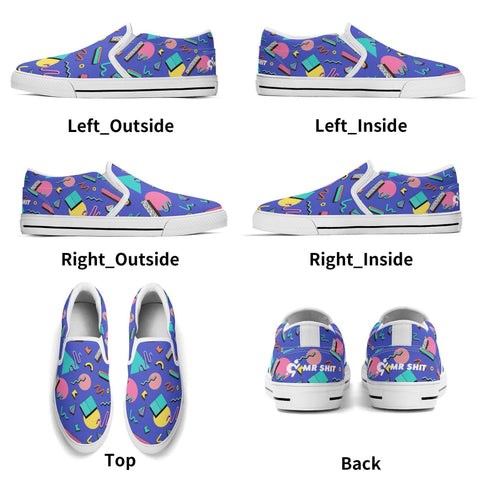 Mr.Shit Mens Slip On Shoes - 90s Pattern Shoes & Footwear 69 $