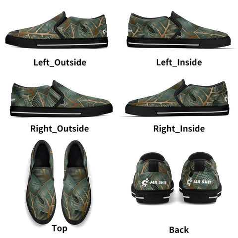 Mr.Shit Mens Slip On Shoes - Floral Shoes & Footwear 69 $