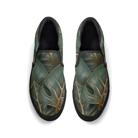Mens Slip On Shoes - Floral - Mr.Shit
