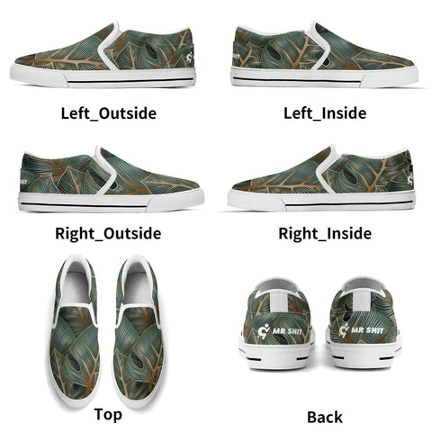Mr.Shit Mens Slip On Shoes - Floral Shoes & Footwear 69 $