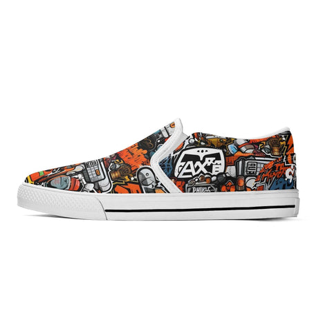 Mr.Shit Mens Slip On Shoes - Graffiti Shoes & Footwear 69 $