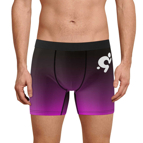 Mr.Shit Mens Trunks Underwear - Black and Purple Men's Underwear 25 $