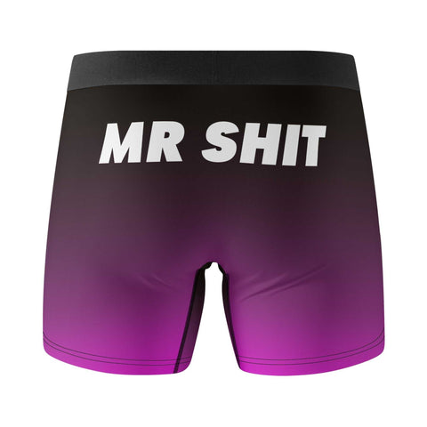 Mr.Shit Mens Trunks Underwear - Black and Purple Men's Underwear 25 $