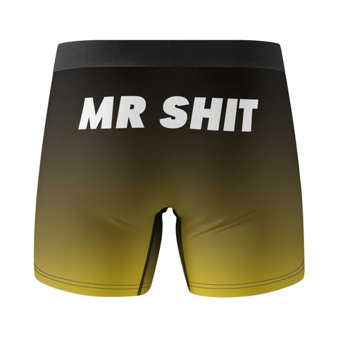 Mr.Shit Mens Trunks Underwear - Black and Yellow Men's Underwear 25 $